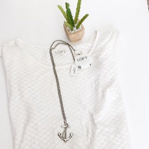 Ann Taylor Loft Anchor Necklace